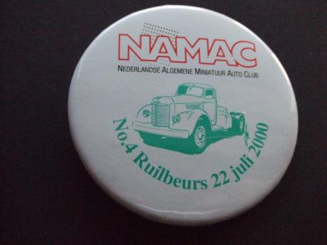 NAMAC ruilbeurs voor miniatuurauto's in Houten, No.4 22-7-2000 Berliet GLR8M oldtimer groen model
